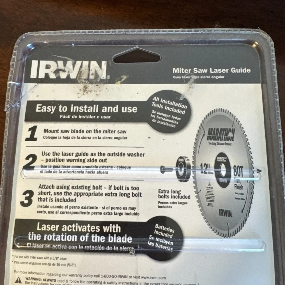 Irwin Miter Saw Laser Guide 3061001 NOS Sealed